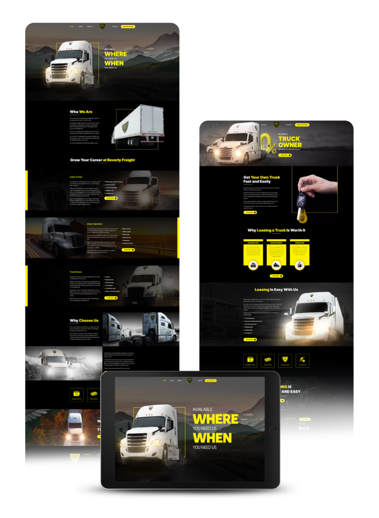 Build brand awareness with beautiful and responsive website.