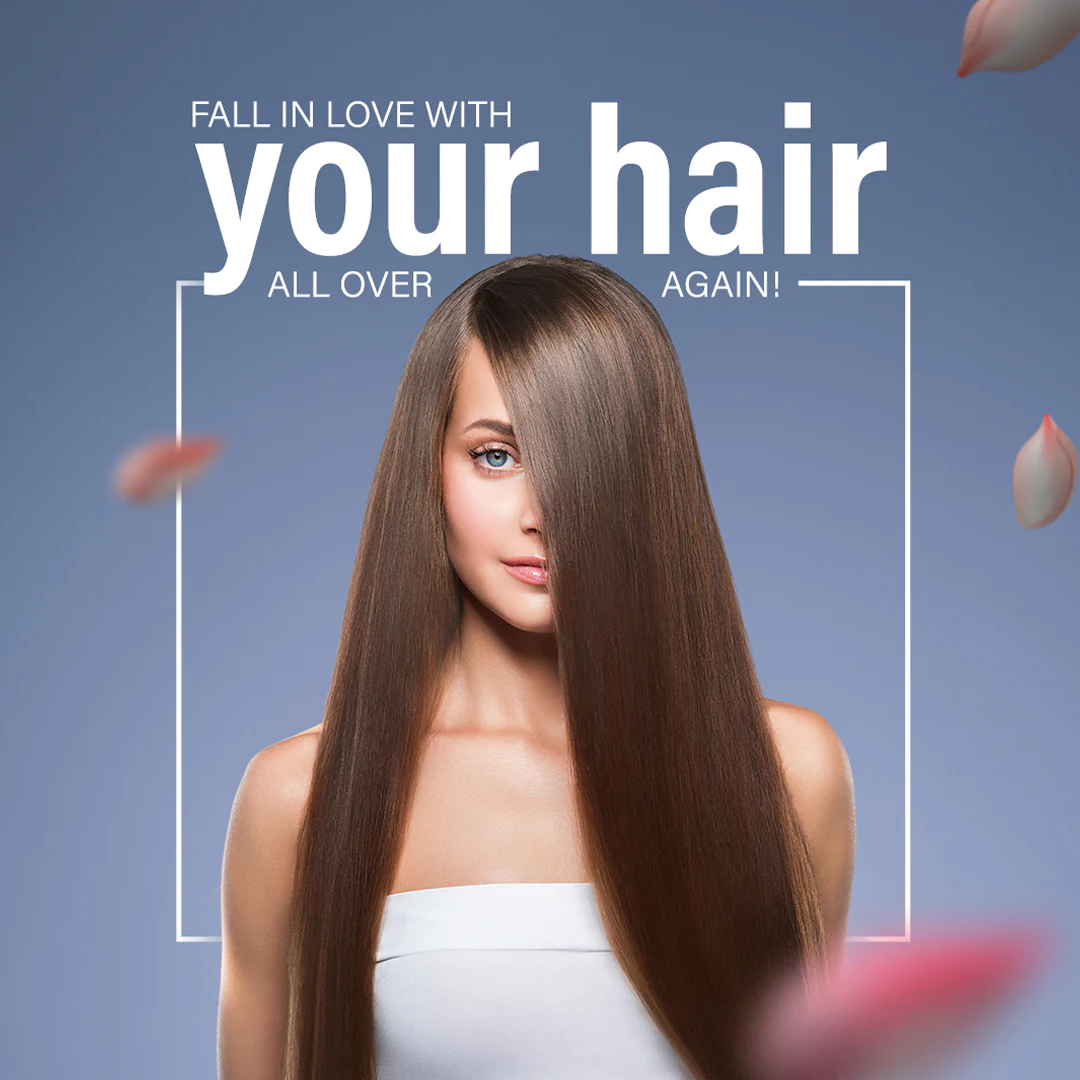 hair institute social media feed presentation