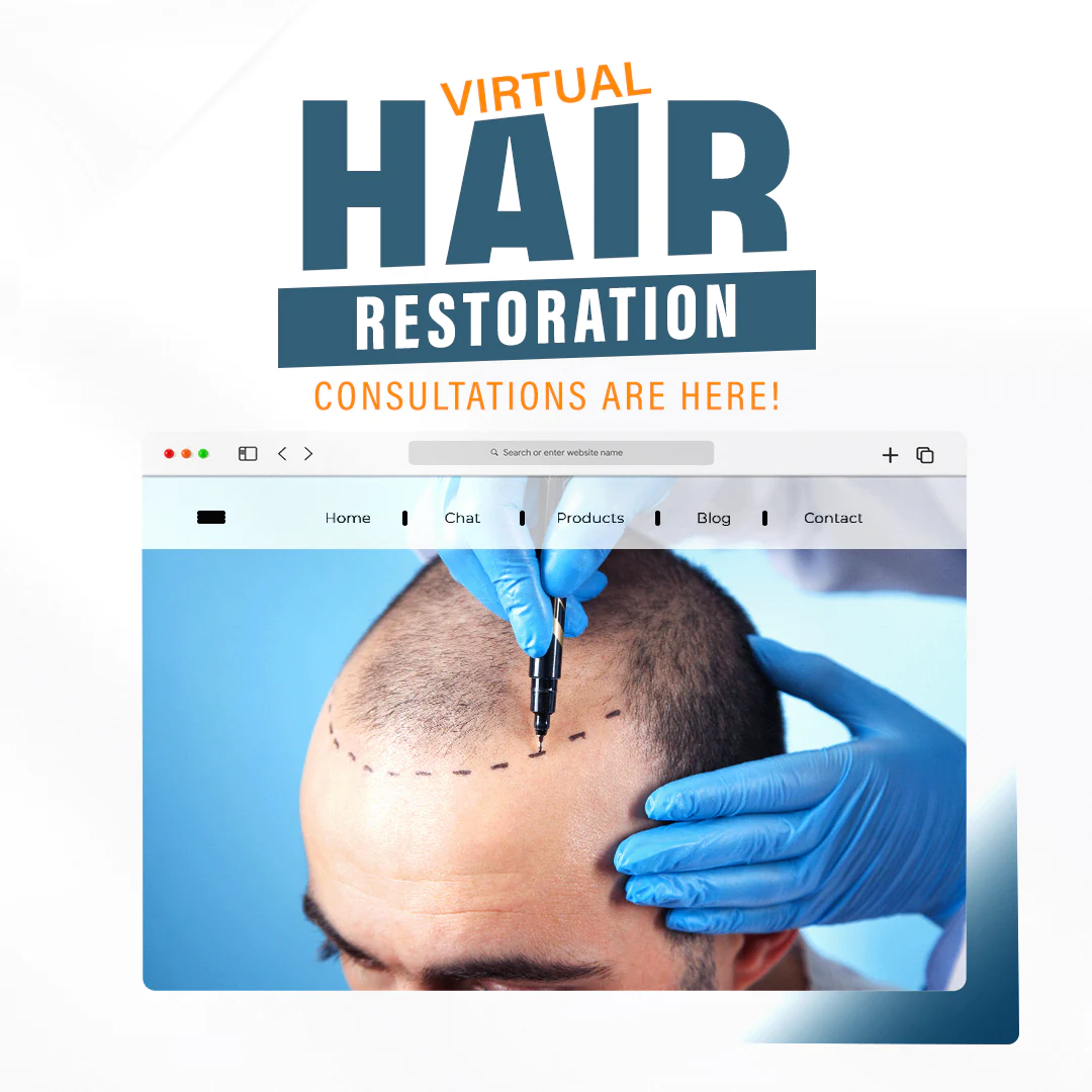 hair institute social media feed presentation