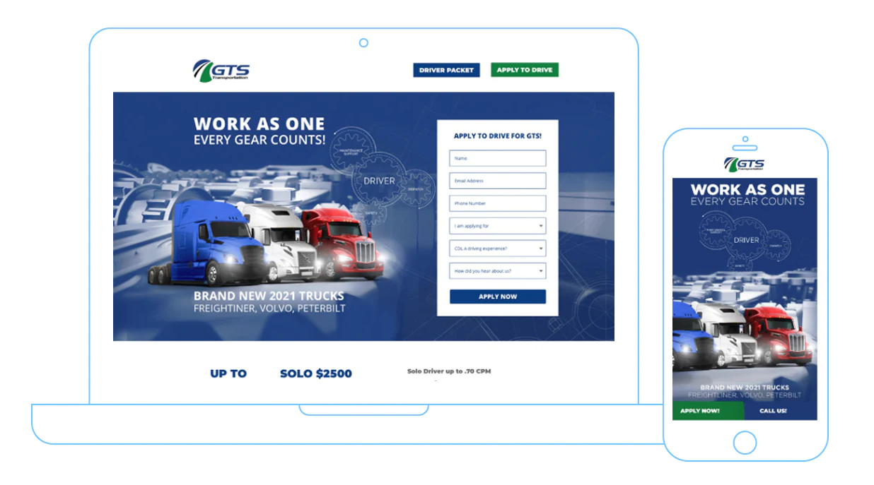 ma team website design