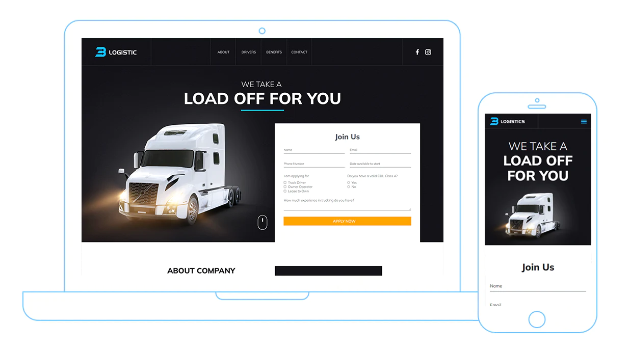 ma team website design